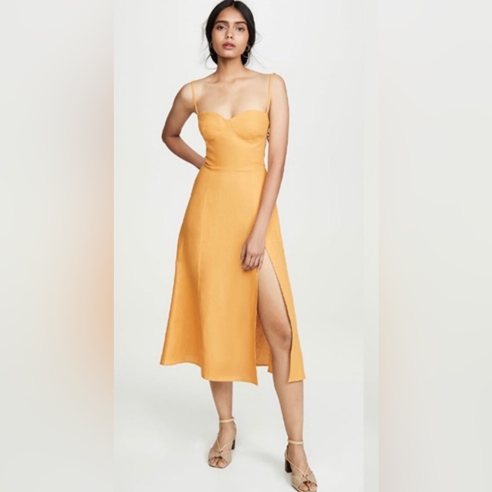 Reformation Nebraska Linen Dress Size 6 🌻